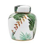 Ваза с крышкой фарфоровая с ручной росписью Leopard Collection  варинант исполнения - 2 | Loft Concept в Барнауле