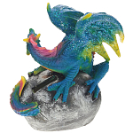 Декоративная статуэтка Дракон Blue Multicolor Dragon Statuette варинант исполнения - 2 | Loft Concept в Барнауле