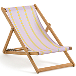 Шезлонг из акации и ткани Argentina варинант исполнения - 2 | Loft Concept в Барнауле