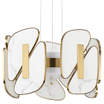 Люстра с мраморными вставками Marble Plates варинант исполнения - 1 | Loft Concept в Барнауле