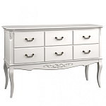 Консоль белая из массива бука с ящиками в стиле прованс White Provence варинант исполнения - 1 | Loft Concept в Барнауле