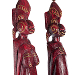 Комплект из 2-х деревянных статуэток Asmat Statuettes Red варинант исполнения - 3 | Loft Concept в Барнауле
