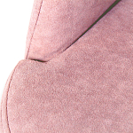 Банкетка пыльно-розовый велюр со спинкой и подлокотниками на 4-х деревянных ножках Aurora Pink варинант исполнения - 2 | Loft Concept в Барнауле