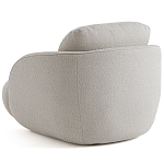 Полукруглое кресло из обивки меланж Halle Melange Armchair варинант исполнения - 7 | Loft Concept в Барнауле