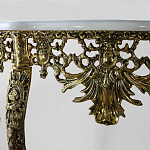 Консоль из бронзы с мраморной столешницей Bronze Console варинант исполнения - 1 | Loft Concept в Барнауле