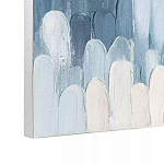 Панно декоративное с ручной росписью Blue Strokes варинант исполнения - 3 | Loft Concept в Барнауле