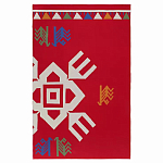 Плед хлопковый по мотивам чувашских орнаментов Ural and Siberian Patterns варинант исполнения - 1 | Loft Concept в Барнауле