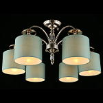 Люстра потолочная Nikoletta с бирюзовым плафоном варинант исполнения - 1 | Loft Concept в Барнауле