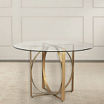Стол обеденный круглый с основанием из 2-х пересекающихся колец Modern Geometric Silhouette варинант исполнения - 2 | Loft Concept в Барнауле