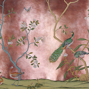 Обои ручная роспись Badminton Sterling Silver