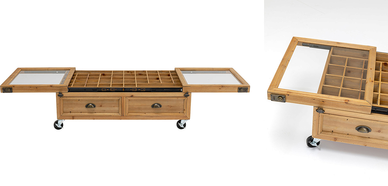 Кофейный стол Wooden Storage Space Кофейный стол Wooden Storage Space - Loft-Concept в Барнауле