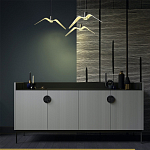 Дизайнерский комод светло-серый с фактурным фасадом UNO варинант исполнения - 1 | Loft Concept в Барнауле