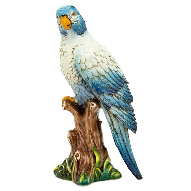 Статуэтка Parrot Big Blue Синий Белый Статуэтка Parrot Big Blue Синий Белый в Барнауле | Loft Concept