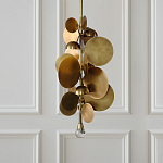 Люстра креативная из дисков цвета латунь Constellation Light and Style варинант исполнения - 2 | Loft Concept в Барнауле