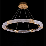 Люстра в форме кольца с золотым декором Warm Heavenly Light варинант исполнения - 1 | Loft Concept в Барнауле