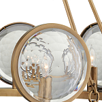 Люстра круглая с прозрачными рельефными плафонами Crystal Prism варинант исполнения - 2 | Loft Concept в Барнауле