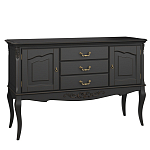 Консоль черная из массива бука с ящиками в стиле прованс Black Provence варинант исполнения - 2 | Loft Concept в Барнауле