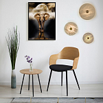 Бра в форме диска из натурального камня с декоративным центральным элеменом Cryptocrystalline Stone варинант исполнения - 2 | Loft Concept в Барнауле