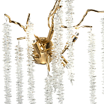 Бра с декором в виде ветвей с хрустальными подвесками Fairytree Gold Crystal Wall Lamp варинант исполнения - 2 | Loft Concept в Барнауле