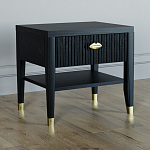 Прикроватная тумбочка с ящиком Elsa Dreams Black варинант исполнения - 1 | Loft Concept в Барнауле