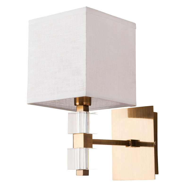 Бра Tradonico Sconces Brass Латунь Белый Прозрачный Бра Tradonico Sconces Brass Латунь Белый Прозрачный в Барнауле | Loft Concept