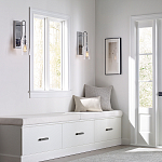 Бра с плафоном в форме колокола из прозрачного стекла с пузырьками Feiss варинант исполнения - 6 | Loft Concept в Барнауле