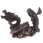 Декоративная статуэтка Дракон Fuzanglong Dragon Dark Bronze Statuette варинант исполнения - 3 | Loft Concept в Барнауле