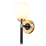 Бра с белым стеклянным плафоном в форме шара Cedar & Moss Light варинант исполнения - 1 | Loft Concept в Барнауле