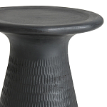 Круглый приставной столик из массива манго Piero Black Side Table варинант исполнения - 2 | Loft Concept в Барнауле