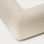 Кровать со съемным бежевым чехлом из ткани букле White Boucle Collection варинант исполнения - 5 | Loft Concept в Барнауле