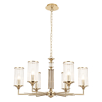 Люстра с 6-ю цилиндрическими стеклянными плафонами Jeanette варинант исполнения - 1 | Loft Concept в Барнауле