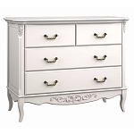 Комод белый из массива бука в стиле прованс White Provence варинант исполнения - 2 | Loft Concept в Барнауле