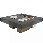 Дизайнерский журнальный стол с квадратной столешницей на 3-х ножках Oloha варинант исполнения - 1 | Loft Concept в Барнауле