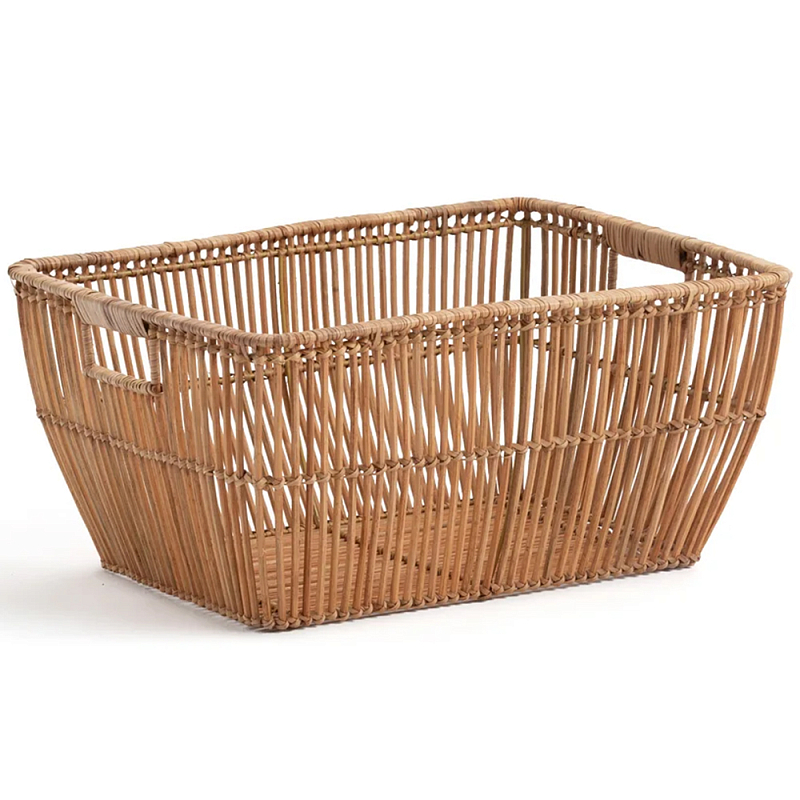 Корзина для белья из ротанга Tamu Wicker Basket Коричневый Корзина для белья из ротанга Tamu Wicker Basket Коричневый в Барнауле | Loft Concept