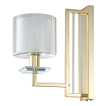 Бра с геометрическим каркасом из металла и цилиндрическим стеклянным плафоном Laurent варинант исполнения - 5 | Loft Concept в Барнауле