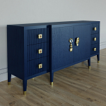 Большой Комод-буфет Elsa Dreams Blue с ящиками варинант исполнения - 3 | Loft Concept в Барнауле