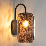 Бра с плафоном из янтарного стекла Amber Olmos Wall Lamp варинант исполнения - 3 | Loft Concept в Барнауле