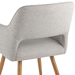 Стул в рогожке серого цвета NEASAN STOOL варинант исполнения - 6 | Loft Concept в Барнауле