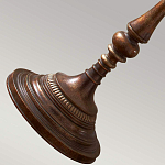 Торшер классического стиля цвета темная бронза с бежевым льяным абажуром Feiss варинант исполнения - 4 | Loft Concept в Барнауле