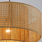 Подвесной светильник с абажуром из плтеного бамбука Light Inside the Cell варинант исполнения - 6 | Loft Concept в Барнауле