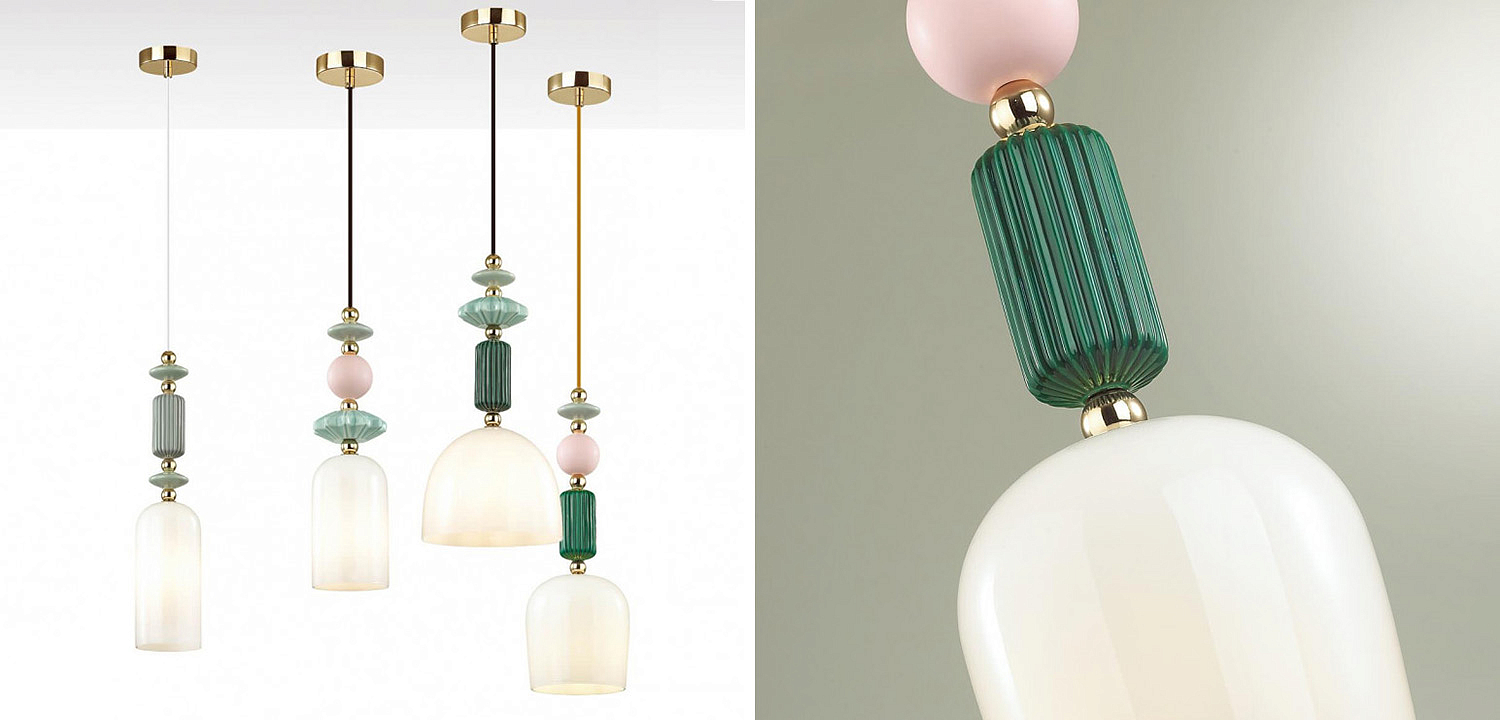 Подвесной светильник Iris hanging lamp candy green Подвесной светильник Iris hanging lamp candy green - Loft-Concept в Барнауле