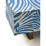 Кофейный стол Kenya Coffee Table Bone Inlay ZEBRA blue варинант исполнения - 3 | Loft Concept в Барнауле