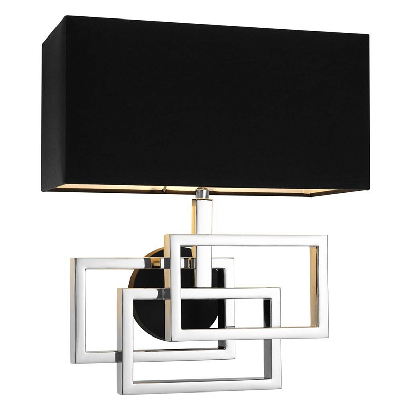 Бра Wall Lamp Windolf Nickel Никель Черный Бра Wall Lamp Windolf Nickel Никель Черный в Барнауле | Loft Concept