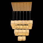 Люстра подвесная с квадратными плафонами из натурального камня Glowing Spheres варинант исполнения - 7 | Loft Concept в Барнауле