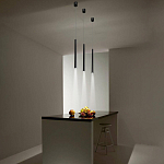 Подвсеной светильник светодиодный металлический цилиндрической формы Высота 100 см Trumpet tube варинант исполнения - 5 | Loft Concept в Барнауле