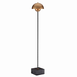 Торшер с куполообразным абажуром на чёрном мраморном основании Riverside Floor Lamp варинант исполнения - 2 | Loft Concept в Барнауле