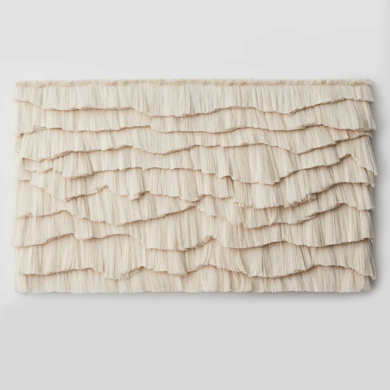 Светло-Бежевое Панно из нитей White Landscape Wall Hanging Светло-бежевый в Барнауле | Loft Concept 