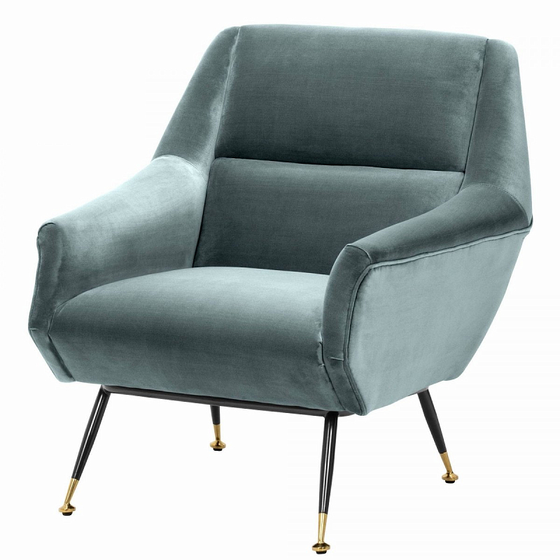 Кресло Eichholtz Chair Exile Turquoise Бирюзовый Латунь Черный Кресло Eichholtz Chair Exile Turquoise Бирюзовый Латунь Черный в Барнауле | Loft Concept