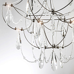 Люстра с каркасом из тонких металлических нитей и хрустальными подвесками Crystal Metal Threads Chandelier 40 варинант исполнения - 4 | Loft Concept в Барнауле