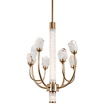 Люстра с декором в виде кристаллов из хрусталя Kenneth Crystal Stone Chandelier 8 варинант исполнения - 1 | Loft Concept в Барнауле